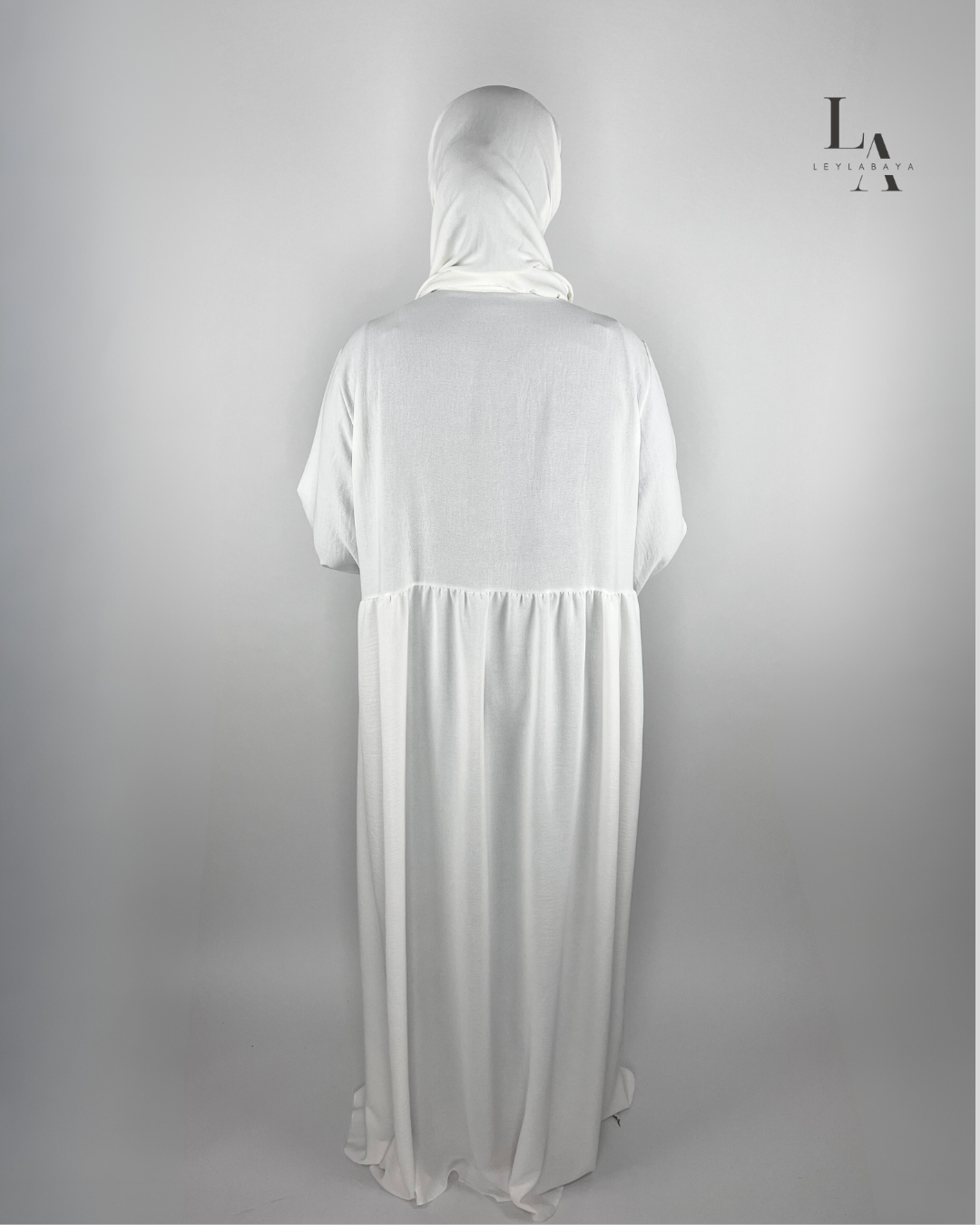 ABAYA SARA SET (INKL. HIJAB) WHITE
