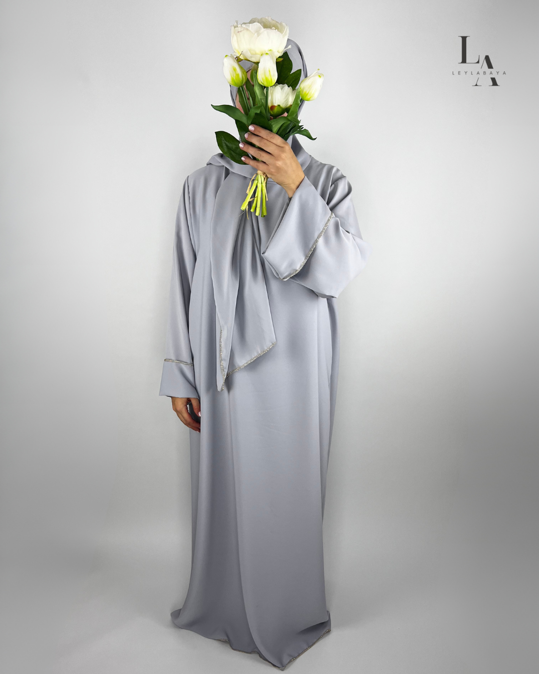 ABAYA DUNYA 2-TEILIG GREY
