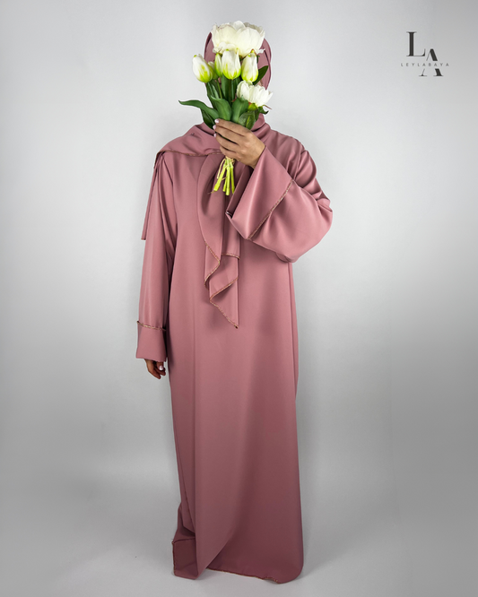 ABAYA DUNYA 2-TEILIG ROSE