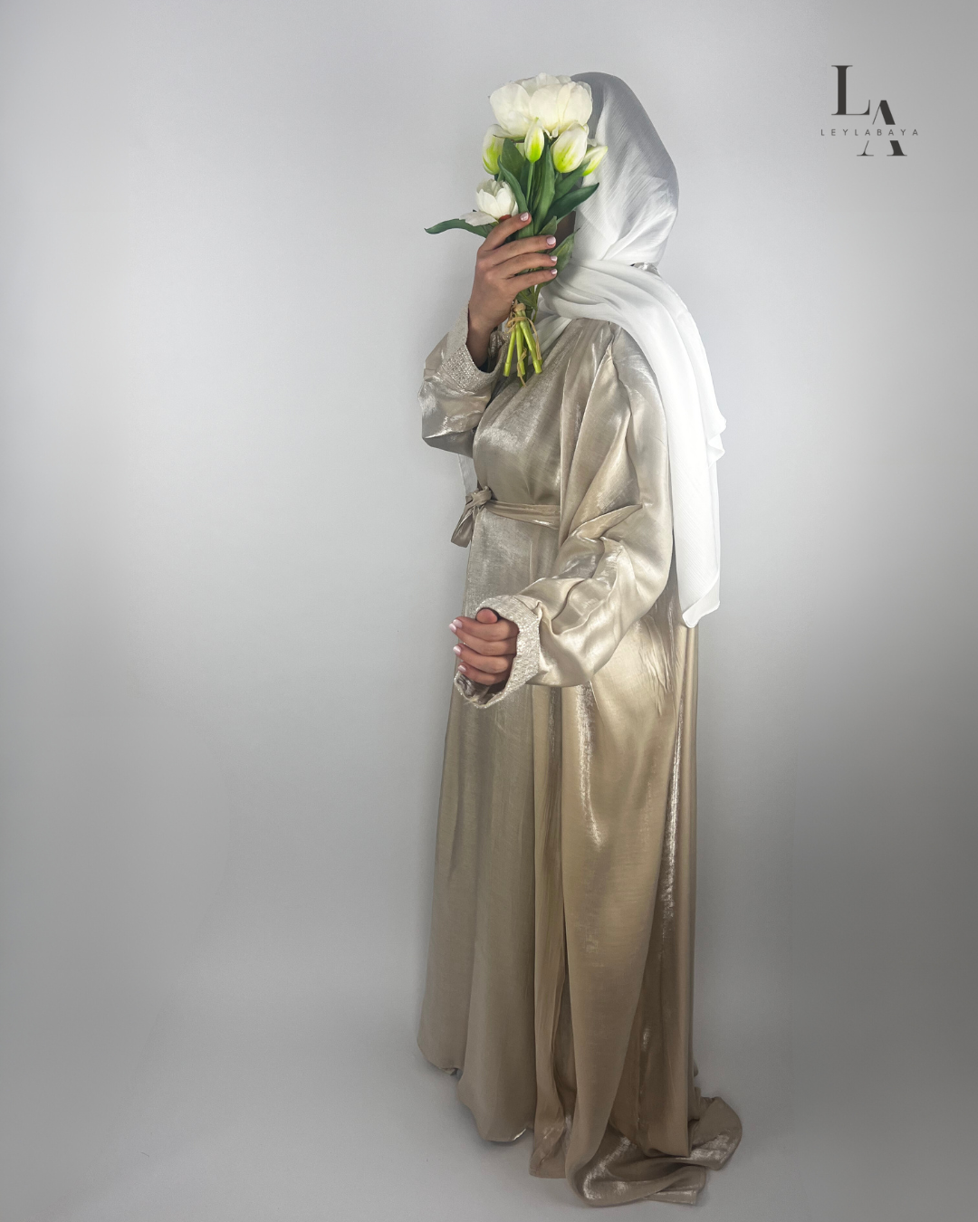 ABAYA AYLA 2-TEILIG GOLD