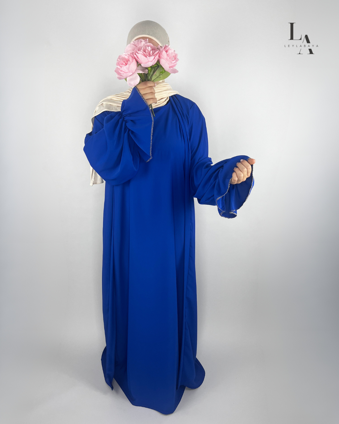 ABAYA NUR 2-TEILIG BLUE