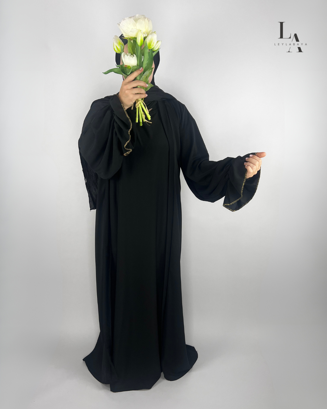 ABAYA NUR 2-TEILIG BLACK