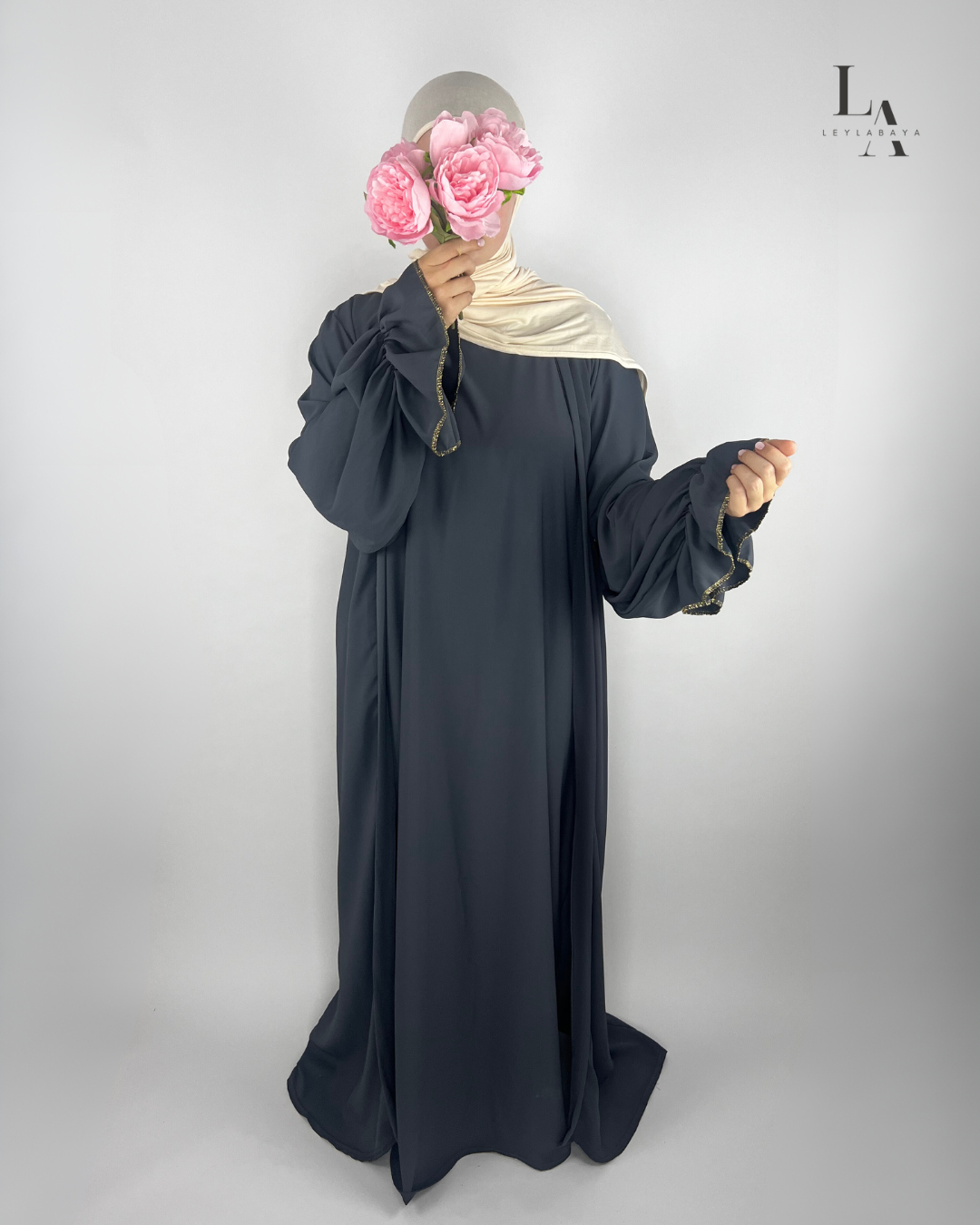 ABAYA NUR 2-TEILIG GREY