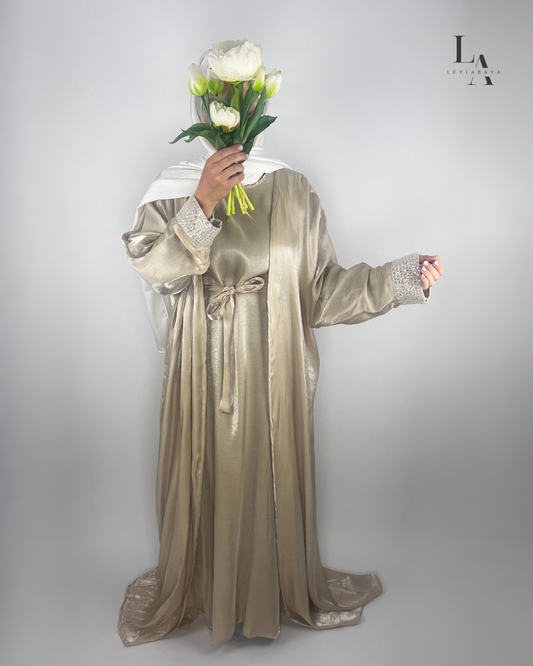 ABAYA AYLA 2-TEILIG GOLD