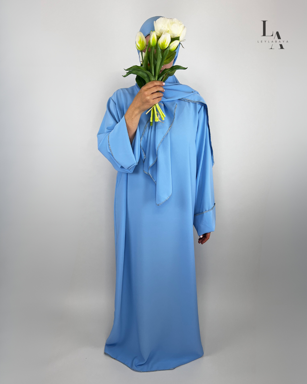 ABAYA DUNYA 2-TEILIG BABYBLUE