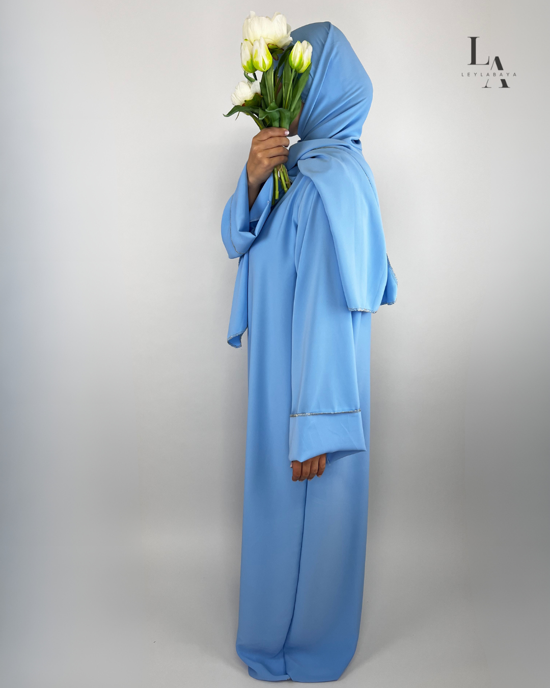ABAYA DUNYA 2-TEILIG BABYBLUE