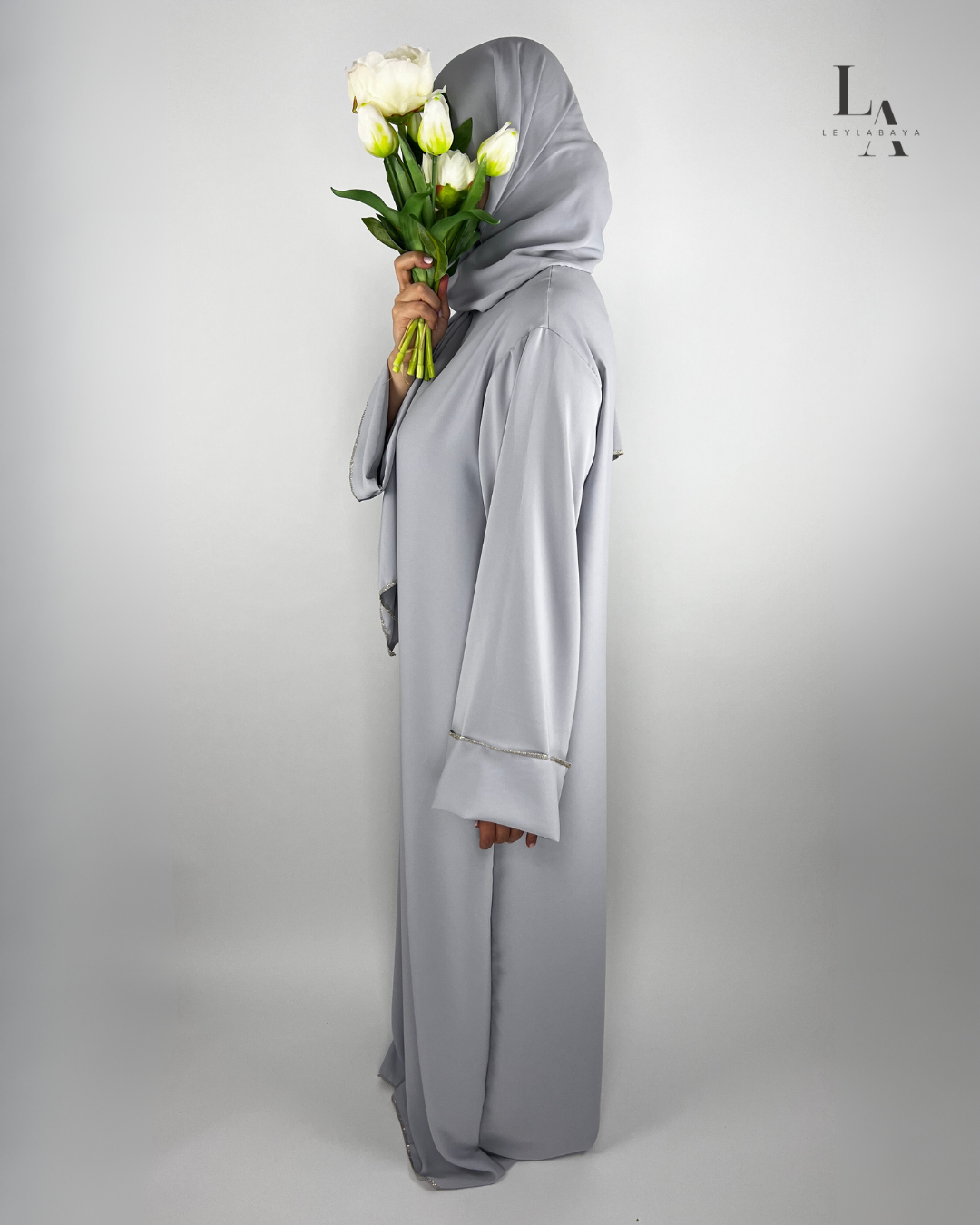 ABAYA DUNYA 2-TEILIG GREY