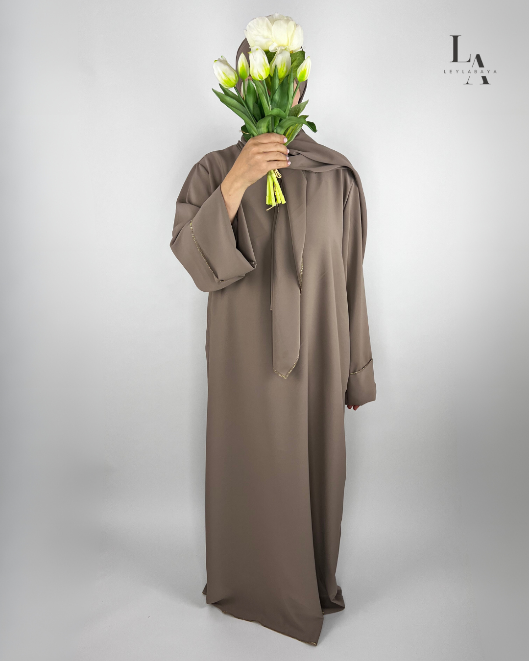 ABAYA DUNYA 2-TEILIG TAUPE
