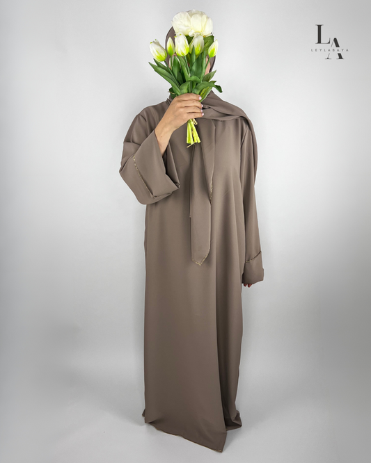 ABAYA DUNYA 2-TEILIG TAUPE