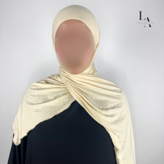 HIJAB AMARA MIT BONNET BEIGE