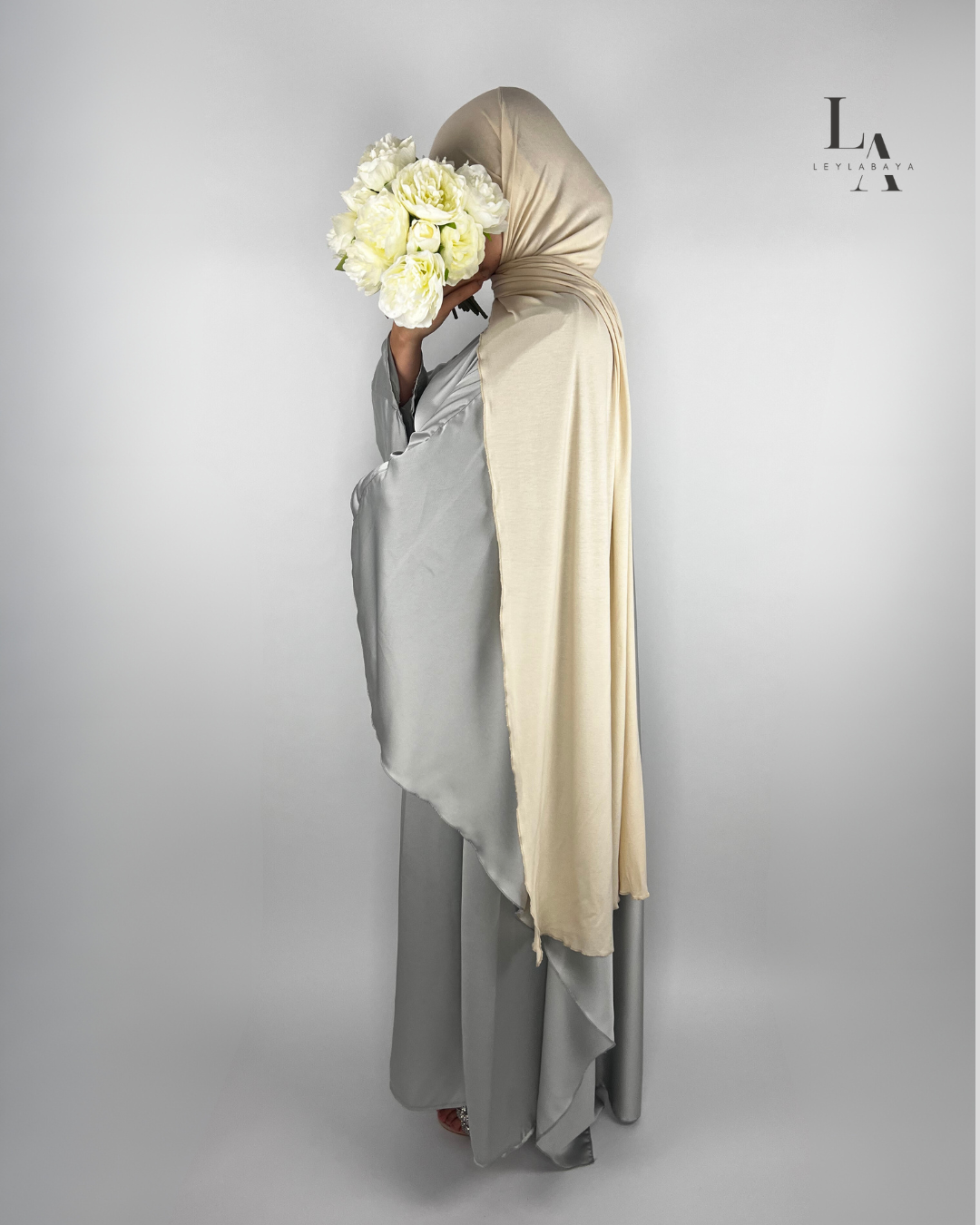 ABAYA AZRA SILVER