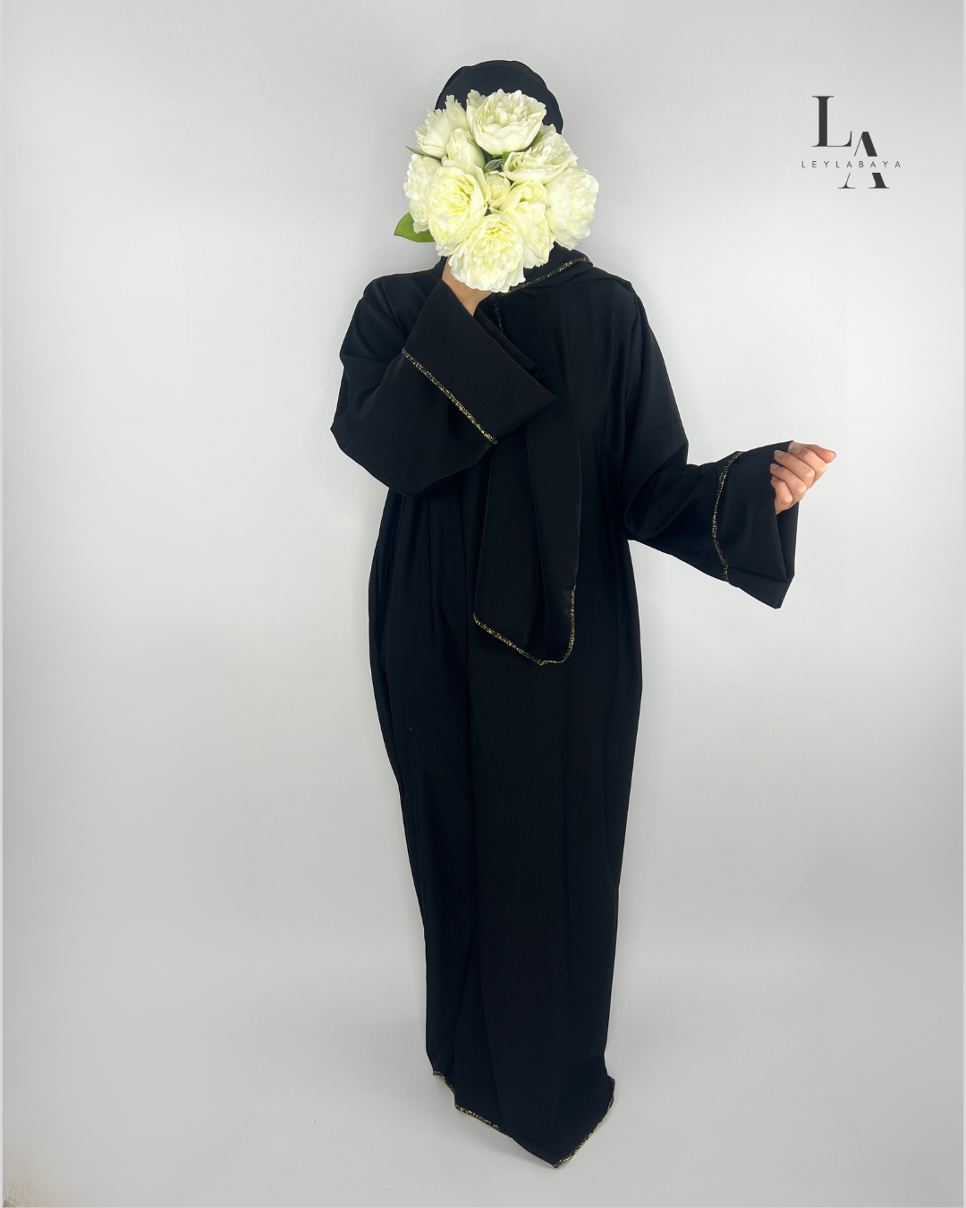 ABAYA DUNYA 2-TEILIG BLACK
