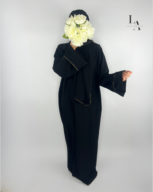 ABAYA DUNYA 2-TEILIG BLACK