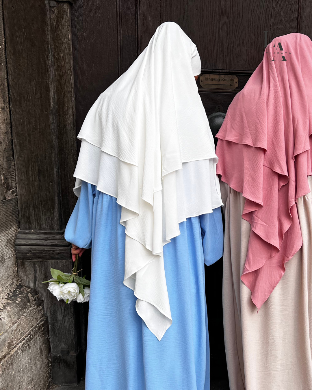 KHIMAR ALEYNA 2-LAGIG WHITE