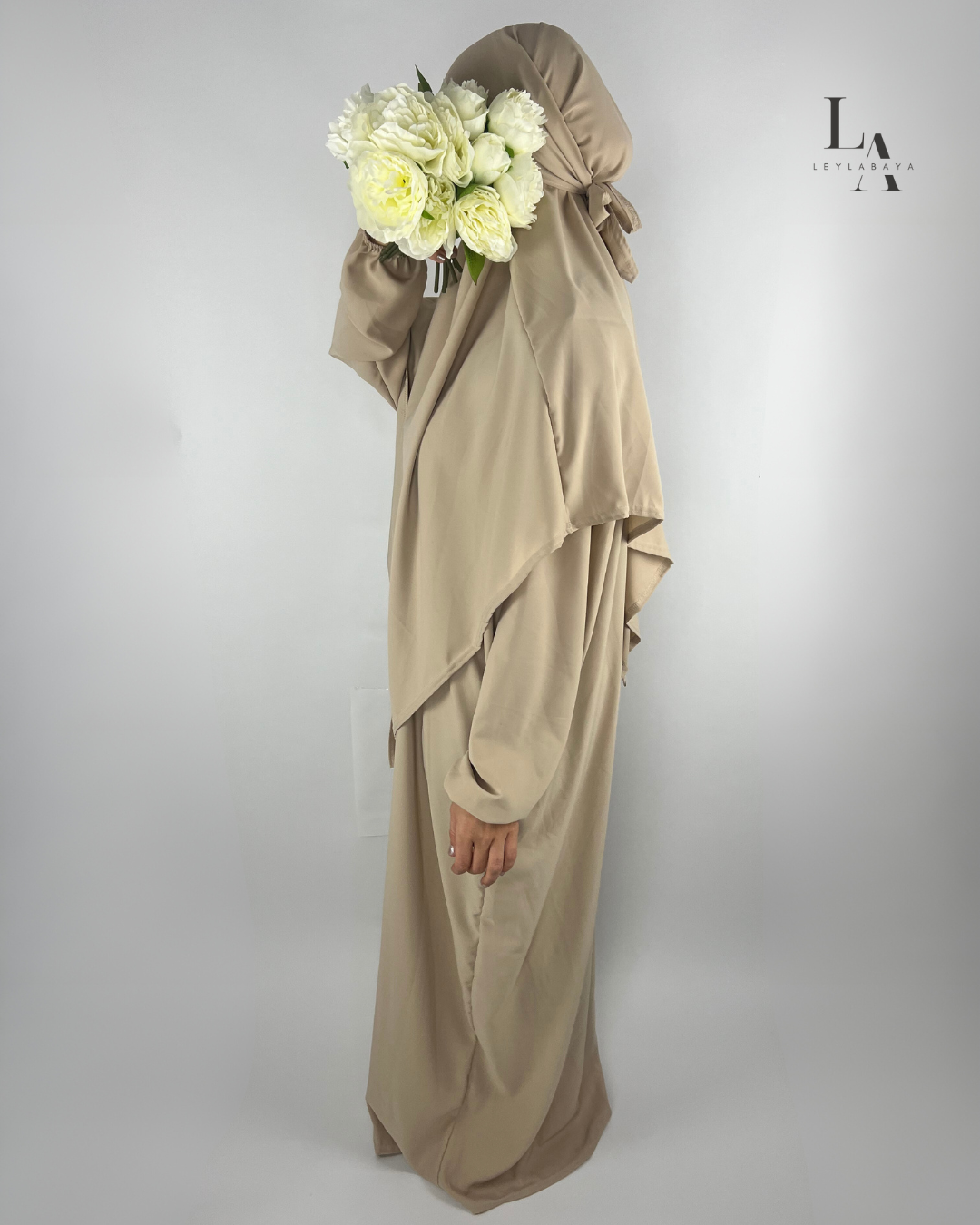 ABAYA LEYLA SET (MIT KHIMAR) BEIGE