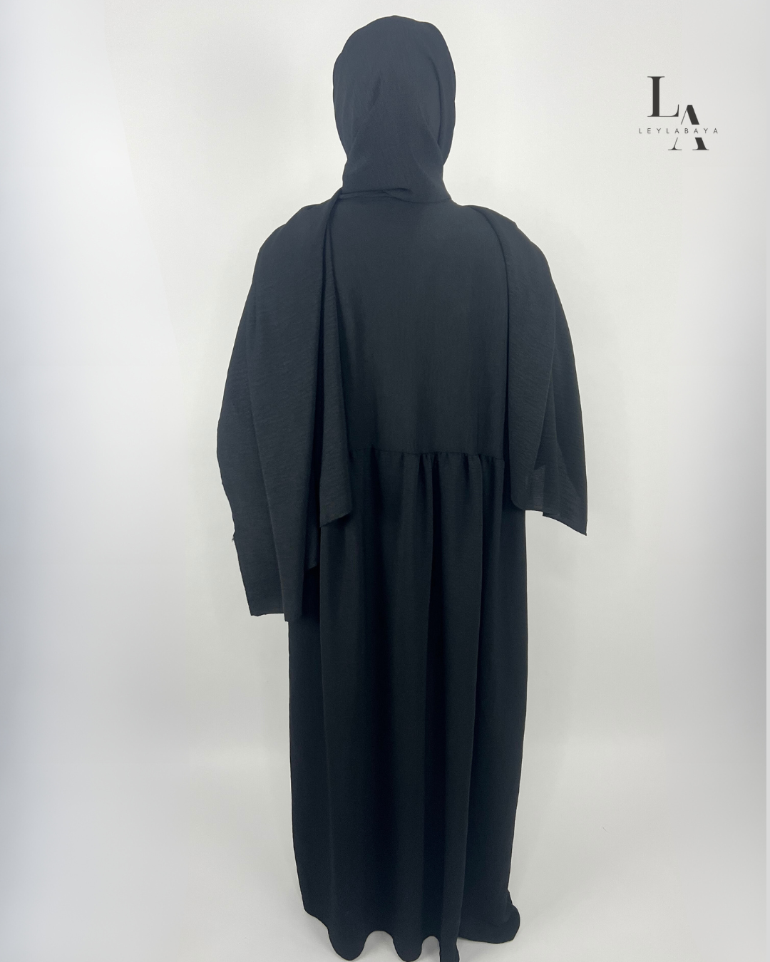 ABAYA SARA SET (MIT HIJAB) BLACK