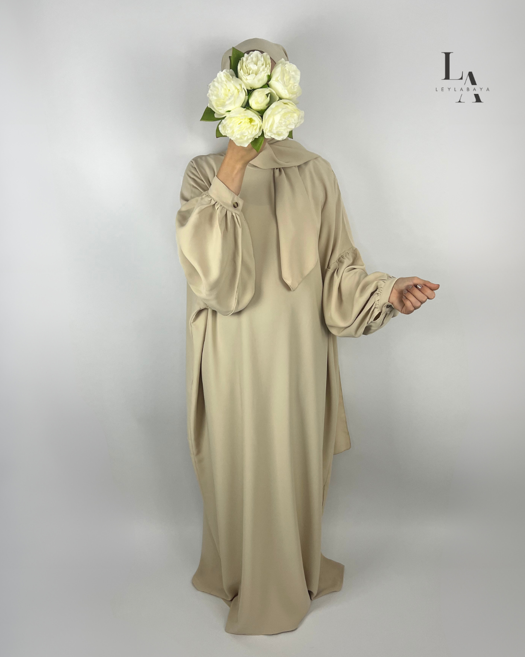 ABAYA MERYEM 2-TEILIG BEIGE