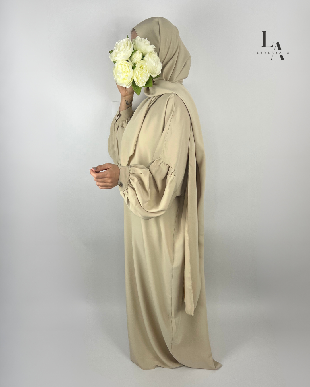 ABAYA MERYEM 2-TEILIG BEIGE