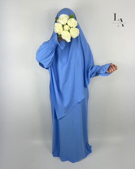 ABAYA SULTAN SET MIT KHIMAR BLUE