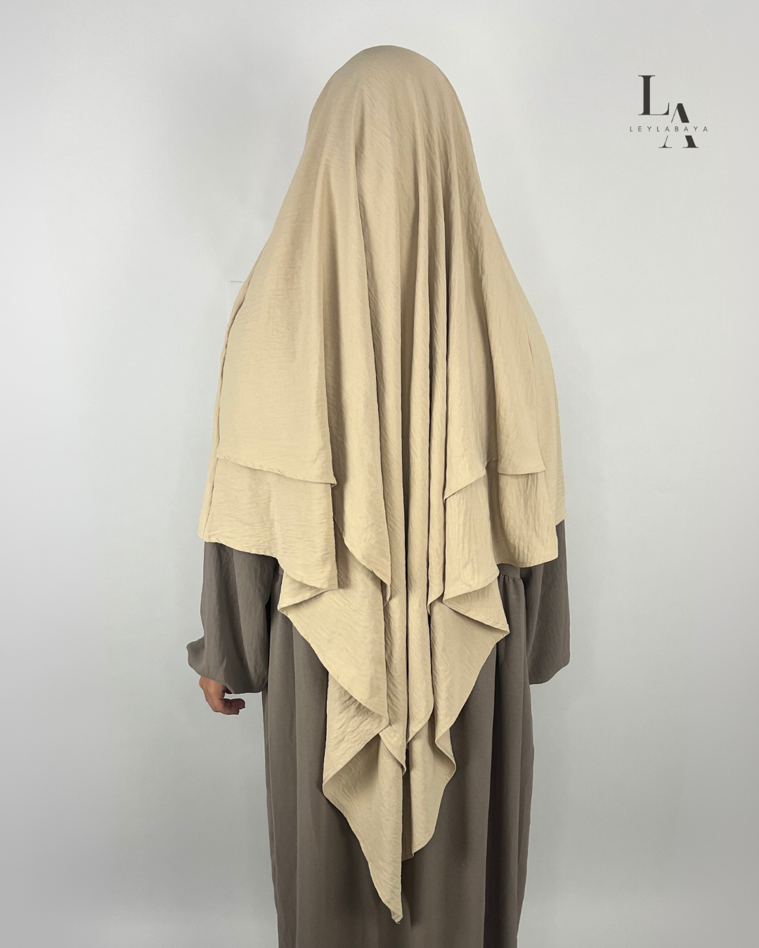 KHIMAR ALEYNA 2-LAGIG BEIGE